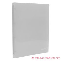   Gyűrűskönyv E-COLLECTION A/4 20 mm 4 gyűrű PP átlátszó