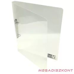 Gyűrűskönyv A/4 20 mm 2 gyűrű átlátszó fehér