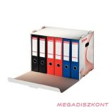 Archiváló konténer iratrendezőnek ESSELTE 525x338x306mm előre nyíló tetővel fehér