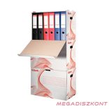 Archiváló konténer iratrendezőnek ESSELTE 525x338x306mm előre nyíló tetővel fehér