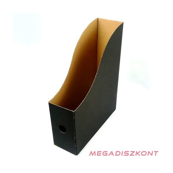 Irattartó papucs FORTUNA 80 mm karton összehajtható fekete