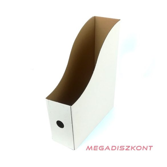 Irattartó papucs FORTUNA 80 mm karton összehajtható fehér