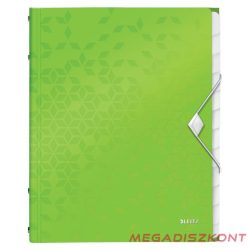 Előrendező LEITZ Wow A/4 PP 12 részes zöld