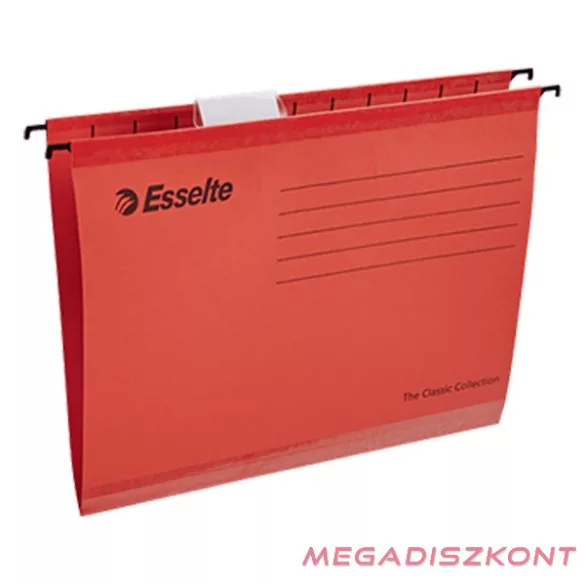 Függőmappa ESSELTE Classic A/4 karton újrahasznosított piros 25 darabos