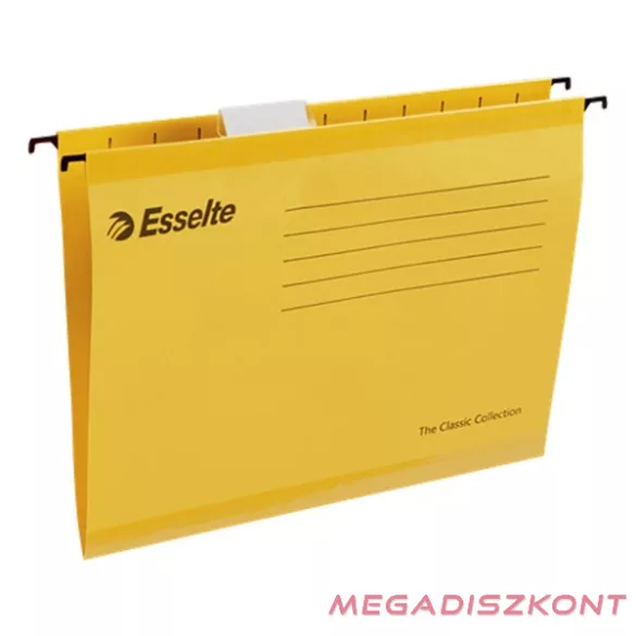 Függőmappa ESSELTE Classic A/4 karton újrahasznosított sárga 25 darabos