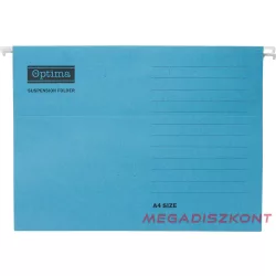Függőmappa OPTIMA A/4 karton kék 25 darabos