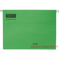 Függőmappa OPTIMA A/4 karton zöld 25 darabos