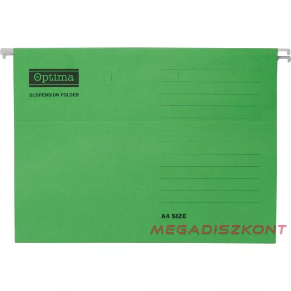 Függőmappa OPTIMA A/4 karton zöld 25 darabos