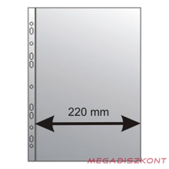 Lefűzhető genotherm A/4 maxi 100 mikron narancsos 50 darabos