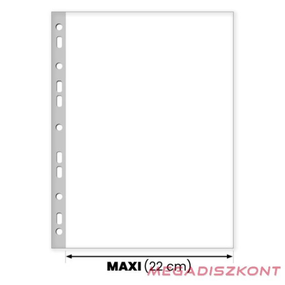 Lefűzhető genotherm A/4 maxi széles 42 mikron narancsos 100 darabos