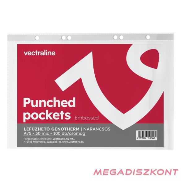 Lefűzhető genotherm VECTRALINE A/5 50 mikron narancsos 100 darabos
