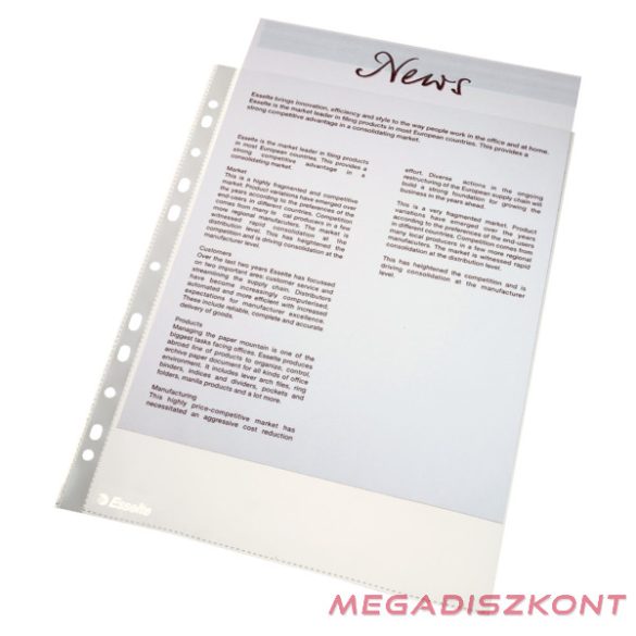 Lefűzhető genotherm ESSELTE Standard A/4 46 mikron narancsos 100 darabos