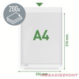 Lefűzhető genotherm LEITZ Jumbo A/4 170 mikron narancsos 10 darabos