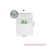 Lefűzhető genotherm LEITZ Jumbo A/4 170 mikron füles narancsos 5 darabos