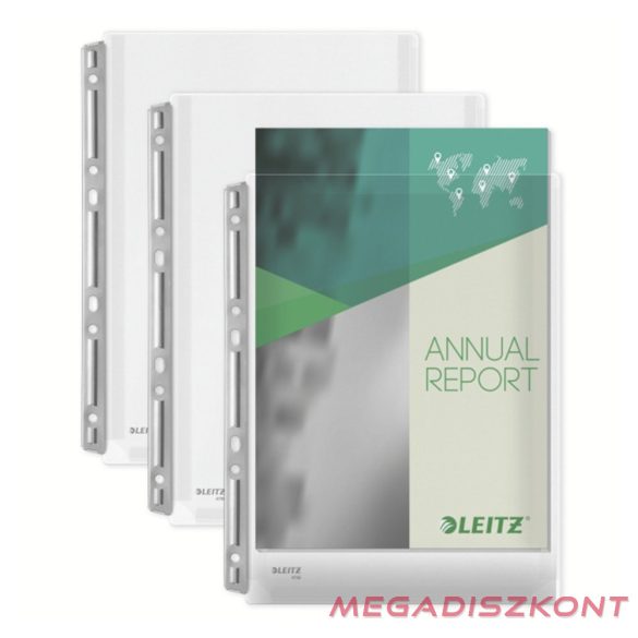 Lefűzhető genotherm LEITZ Jumbo A/4 170 mikron fémsínnel narancsos 3 darabos