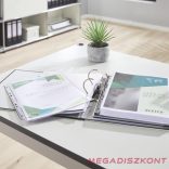 Lefűzhető genotherm LEITZ Jumbo A/4 170 mikron fémsínnel narancsos 3 darabos