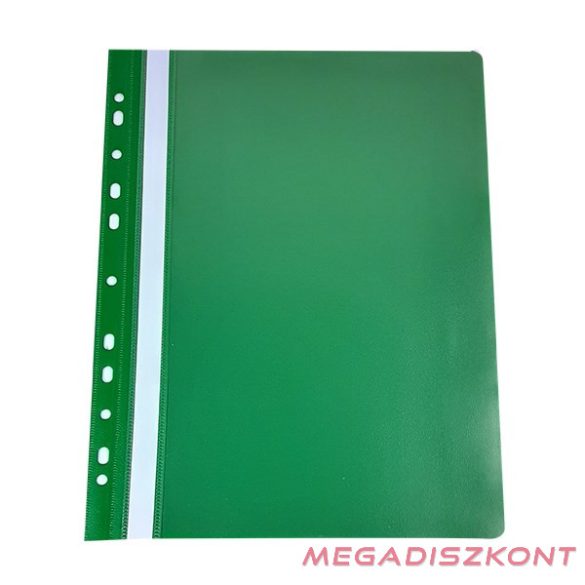Gyorsfűző FORTUNA A/4 műanyag lefűzhető zöld