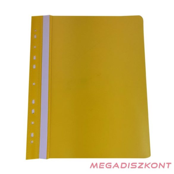 Gyorsfűző FORTUNA A/4 műanyag lefűzhető sárga
