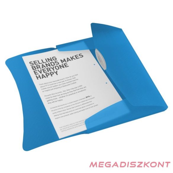 Gumis mappa ESSELTE Vivida A/4 műanyag kék