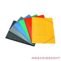 Gumis mappa A/4 műanyag piros