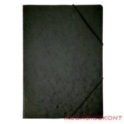 Gumis mappa A/4 prespán fekete 345 g