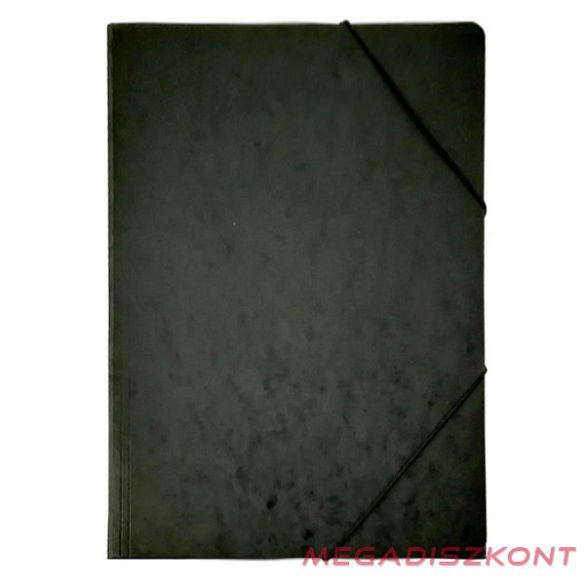 Gumis mappa A/4 prespán fekete 345 g