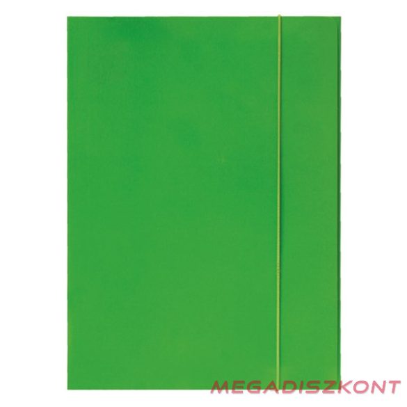 Gumis mappa OPTIMA A/4 fluo zöld 600 g