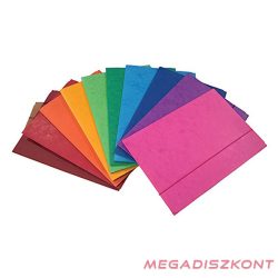 Gumis mappa A/5 prespán vegyes színekben 345 g 22 darabos
