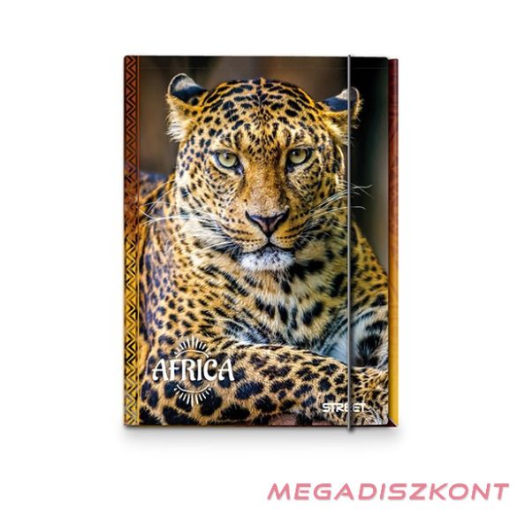 Gumis mappa STREET A/4 1 cm gerincvastag Africa