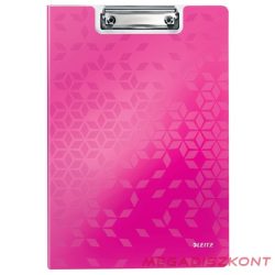   Felírótábla LEITZ Wow A/4 kemény műanyag fedeles rózsaszín