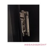 Mappa villámzáras A/5 pvc álló fekete