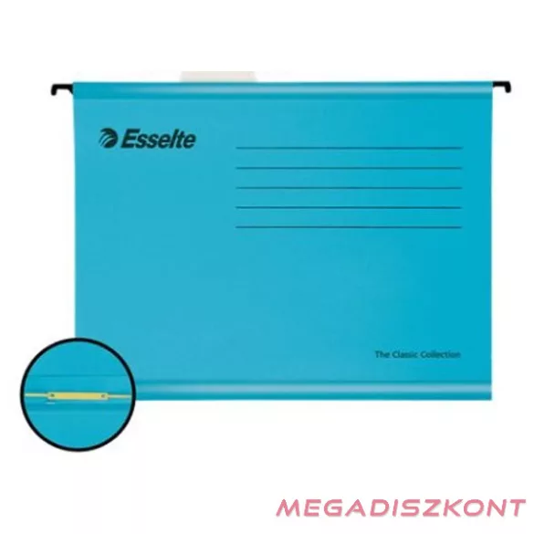Függőmappa ESSELTE Classic A/4 karton gyorslefűző szerkezettel újrahasznosított kék 10 darabos