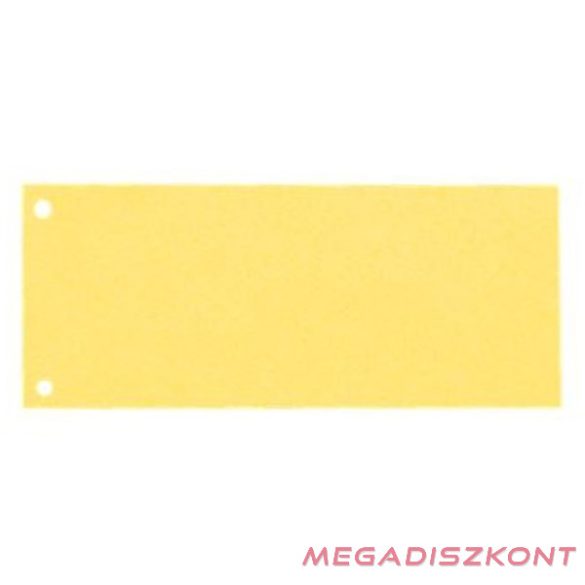 Elválasztócsík ESSELTE 105x240mm karton sárga 100 darabos