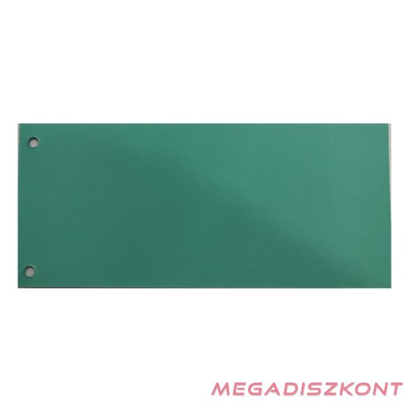 Elválasztócsík FORTUNA 105x235mm karton zöld 100 darabos