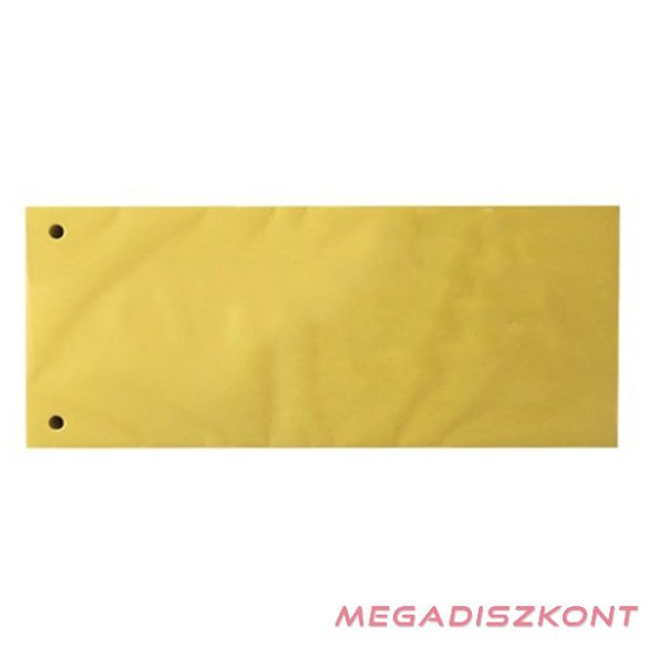 Elválasztócsík FORTUNA 105x235mm karton sárga 100 darabos