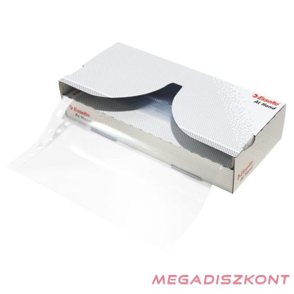 Lefűzhető genotherm ESSELTE At Hand A/4 55 mikron adagolóban víztiszta 40 darabos