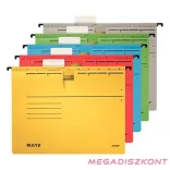 Függőmappa gyorsfűző szerkezettel LEITZ Alpha A/4 karton piros 25 darabos
