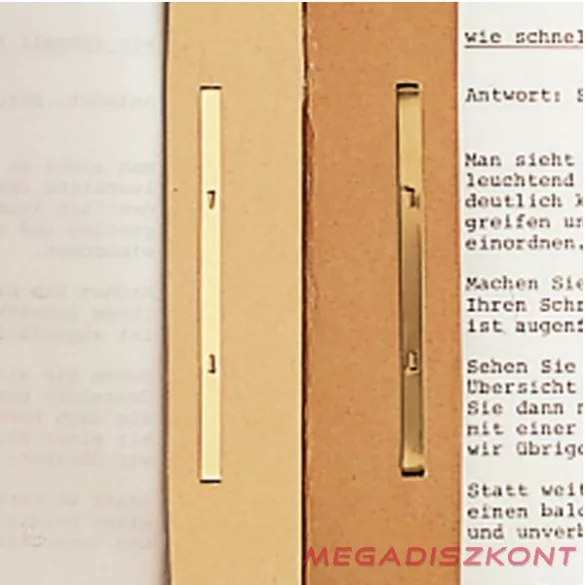 Függőmappa gyorsfűző szerkezettel LEITZ Alpha A/4 karton natúr 25 darabos