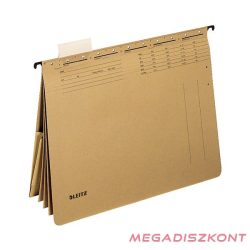  Függőmappa gyorsfűző szerkezettel LEITZ Alpha A/4 kombi karton natúr 25 darabos