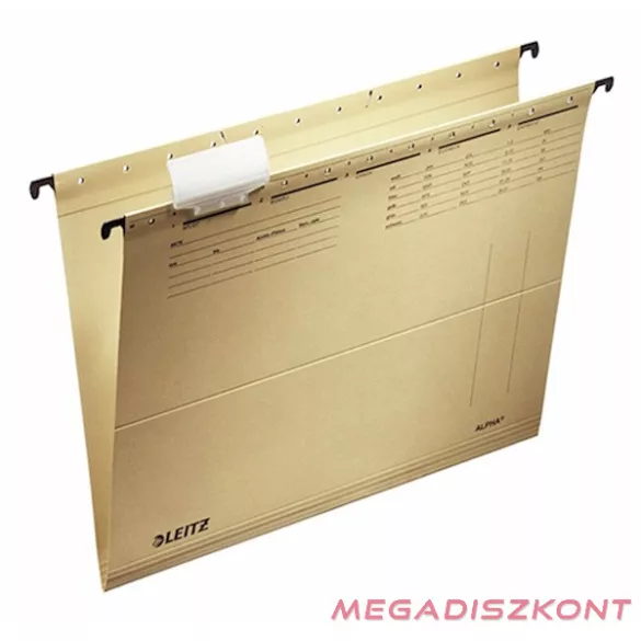 Függőmappa LEITZ Alpha Standard A/4 karton natúr 25 darabos