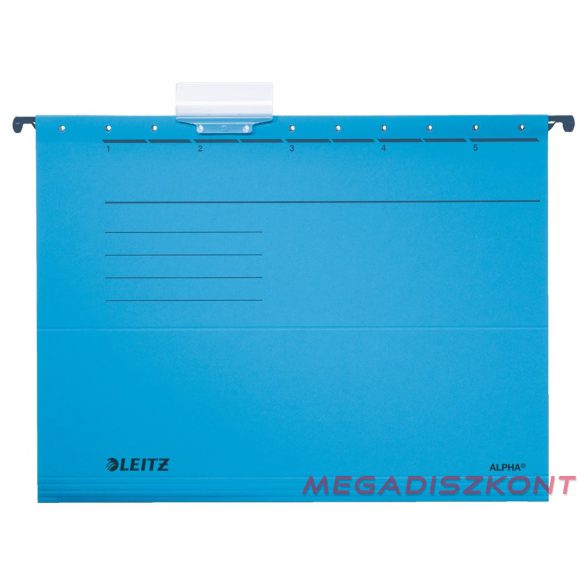 Függőmappa LEITZ Alpha Standard A/4 karton kék 25 darabos