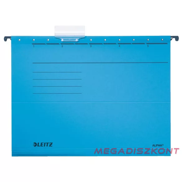 Függőmappa LEITZ Alpha Standard A/4 karton kék 25 darabos