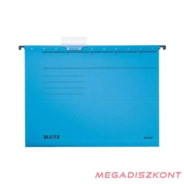 Függőmappa LEITZ Alpha Standard A/4 karton kék 25 darabos