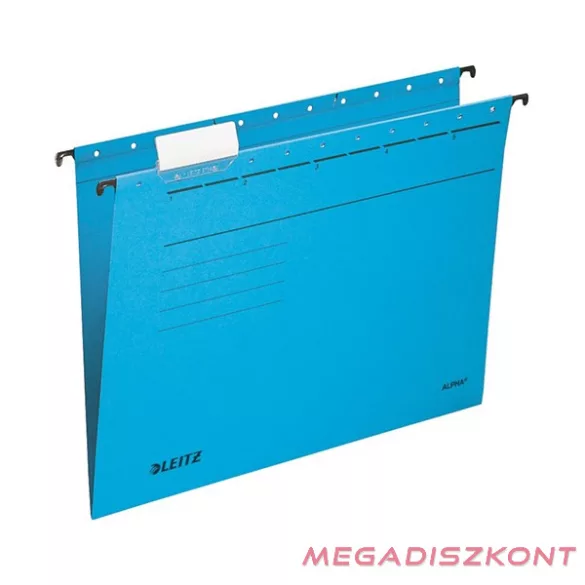 Függőmappa LEITZ Alpha Standard A/4 karton kék 25 darabos