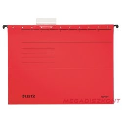   Függőmappa LEITZ Alpha Standard A/4 karton piros 25 darabos
