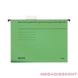 Függőmappa LEITZ Alpha Standard A/4 karton zöld 25 darabos