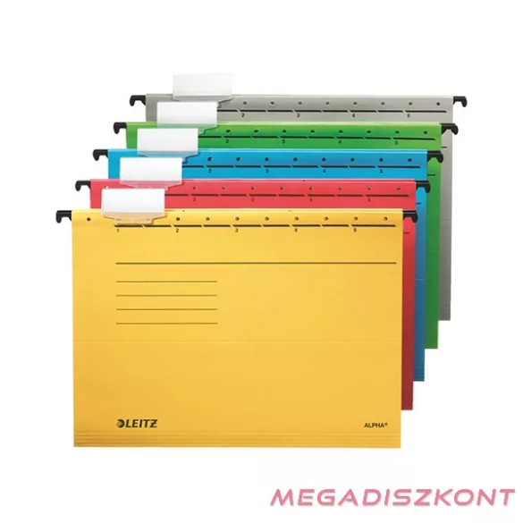 Függőmappa LEITZ Alpha Standard A/4 karton zöld 25 darabos