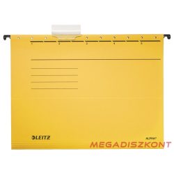   Függőmappa LEITZ Alpha Standard A/4 karton sárga 25 darabos
