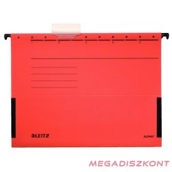   Függőmappa oldalvédelemmel LEITZ Alpha Standard A/4 karton piros 25 darabos