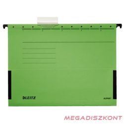   Függőmappa oldalvédelemmel LEITZ Alpha Standard A/4 karton zöld 25 darabos